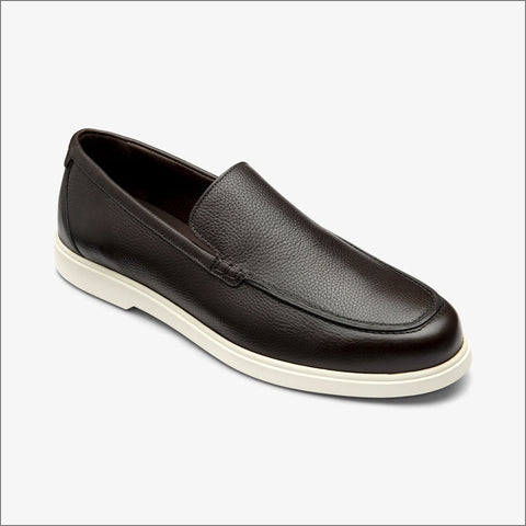 Loake Tuscany Brown Grain Leather Loafer=