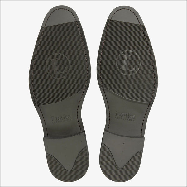Loake Emsworth Dark Brown Suede Rubber Sole F Fitª