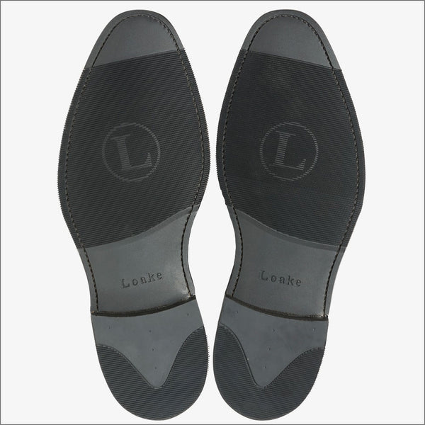 Loake Imperial Black Grain Leather Penny Loafer F Fittingª