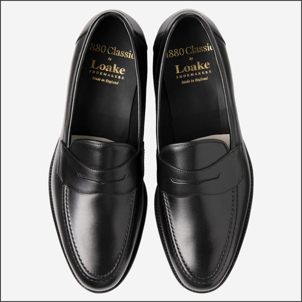 Loake Hornbeam Carbon Black Loafer F Fitª