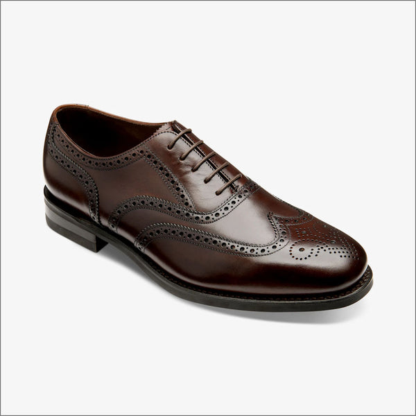 Loake 302 Classic Brogue Brown Oxford Shoe=