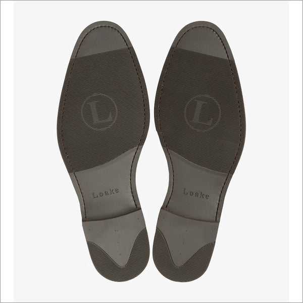 Loake Imperial Dark Brown Grain Leather Penny Loaferª