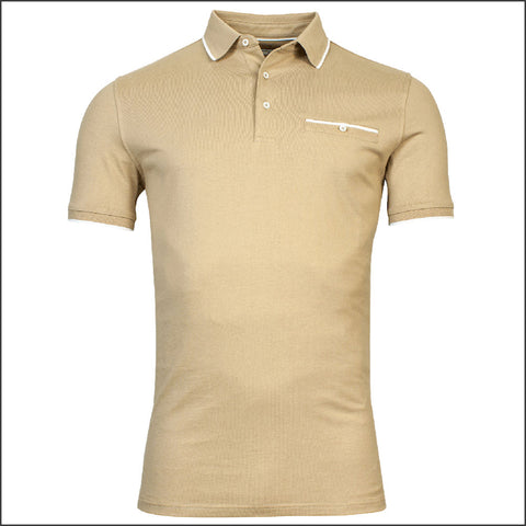 BAILEYS Beige Polo Top^