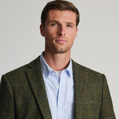 Brook Taverner Aston Green Check British Wool Jacketº
