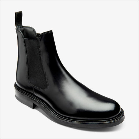 Loake Dorchester Black polished leather Bootª