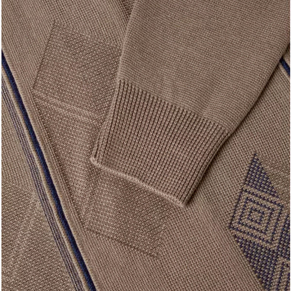 Prestige Biege Pattern Crew Neckº