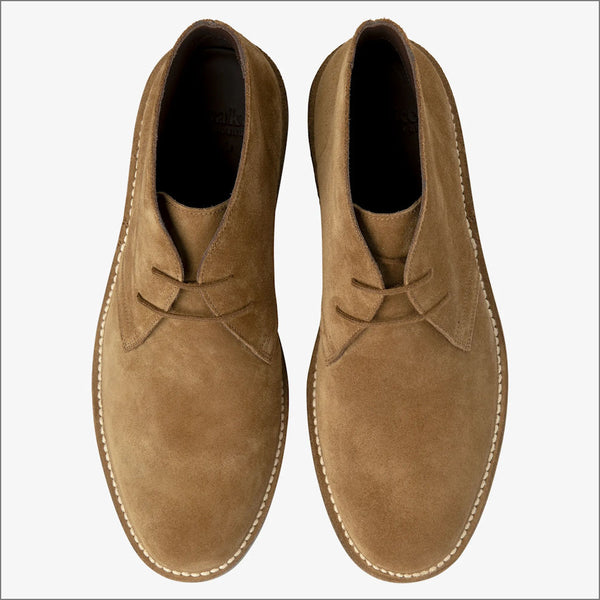 Loake Sahara Chestnut Brown Suede Boot=