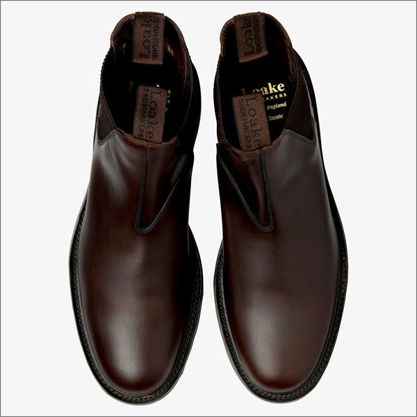 Loake Tintagel Dark Brown Waxy leather Bootª