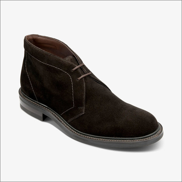 Loake Berkeley Dark Brown Suede Bootª