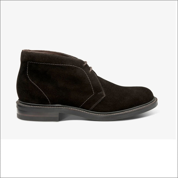 Loake Berkeley Dark Brown Suede Bootª