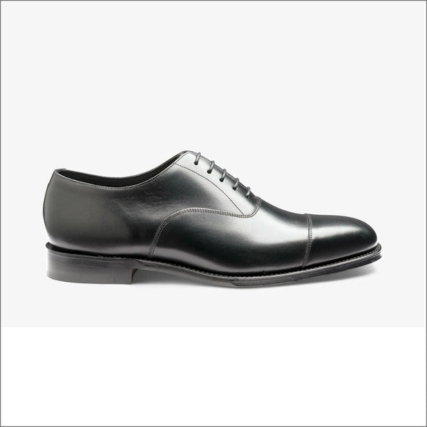 Loake Aldwych Black Calf Leather Sole F Fittingº