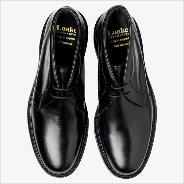 Loake Berkeley Black Polished leather Bootª