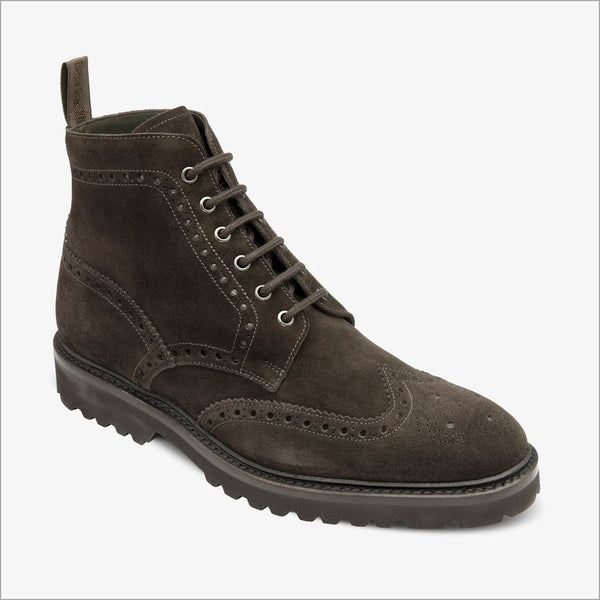 Loake Pegasus Dark Brown Suede Leather Boot@