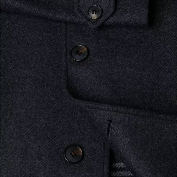 Douglas Edwards Charcoal Wool Coatª