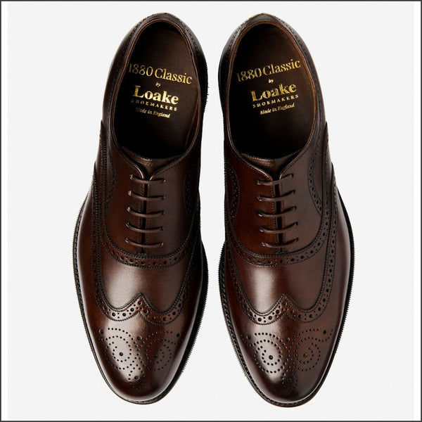 Loake Castlegate Dark Brown premium Calf F Fitª