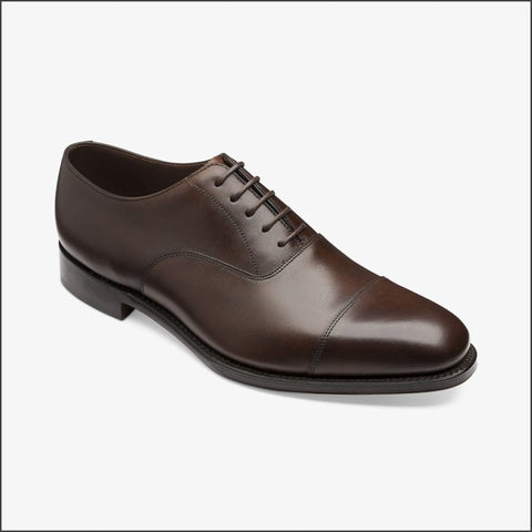 Loake Aldwych Dark Brown Calf Oxford Leather Sole G Fitª