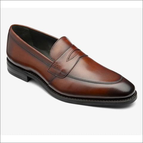 Loake Lynch Scotch Patina Rubber Sole Shoe=