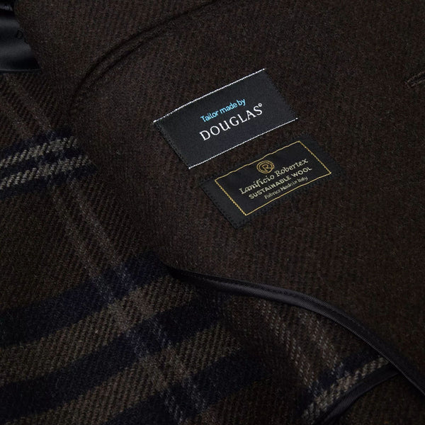 Douglas Edwards Brown Wool Coatª