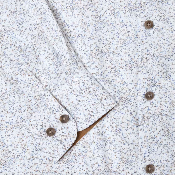 Drifter Giovanni Blue & White Pattern LS Shirtª