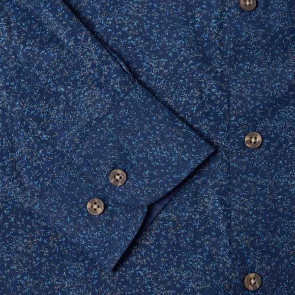 Drifter Giovanni Deep Blue Pattern LS Shirtª