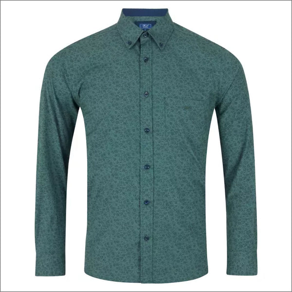 Drifter Giovanni Green Pattern LS Shirtª