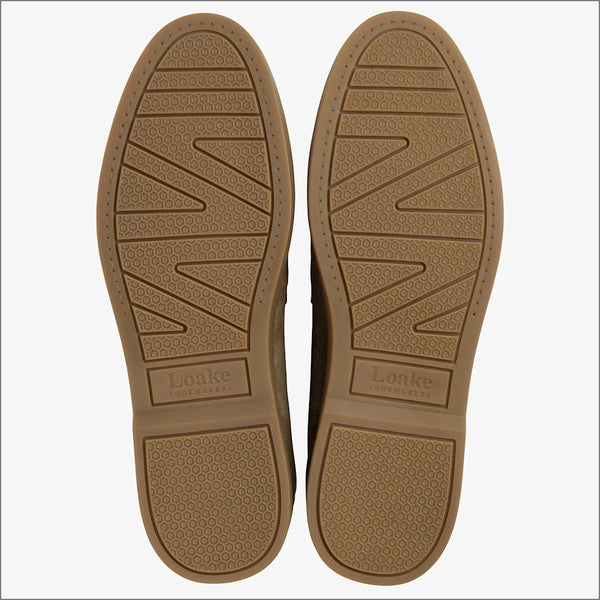 Loake Lucca Flint Suede Loafer=