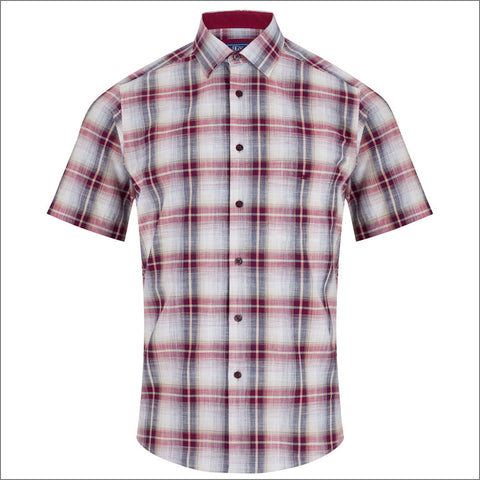Dg's Wine Check Short sleeve Shirt=