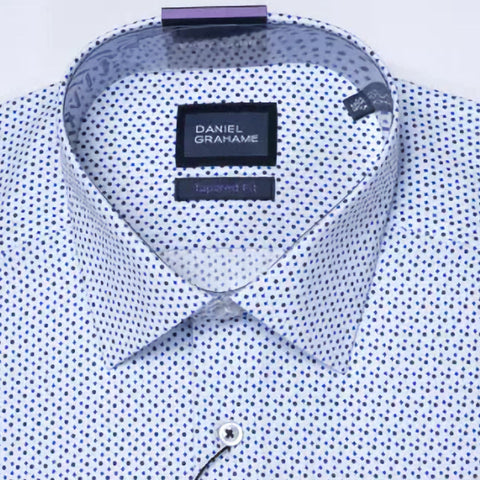 Daniel Grahame Blue Pattern  LS Shirtª