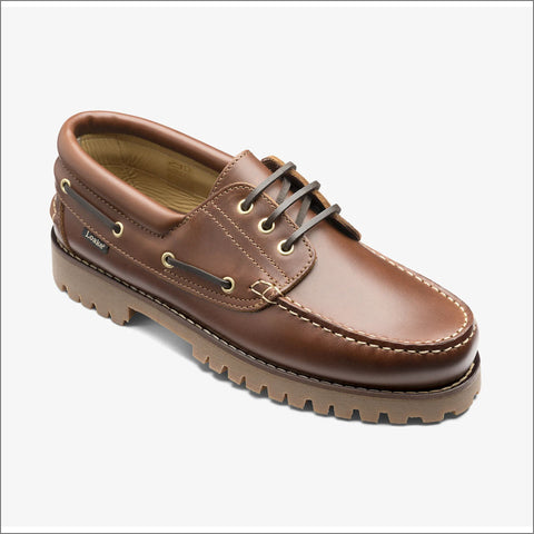 Loake 522 Brown Heavy Deck Shoe=