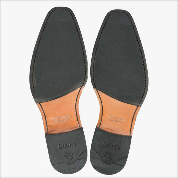 Loake Jefferson Flint Suede Loafer=