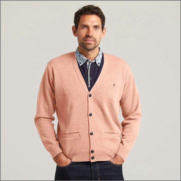 Gabicci Cardigan K02 Peach Wool Blended Cardigan*