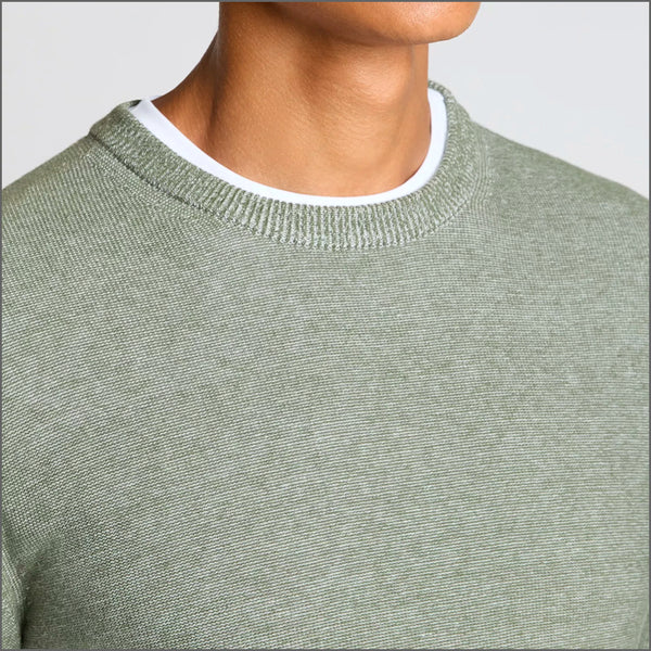 Remus Uomo Green Long Sleeve Crew Neck Sweater~