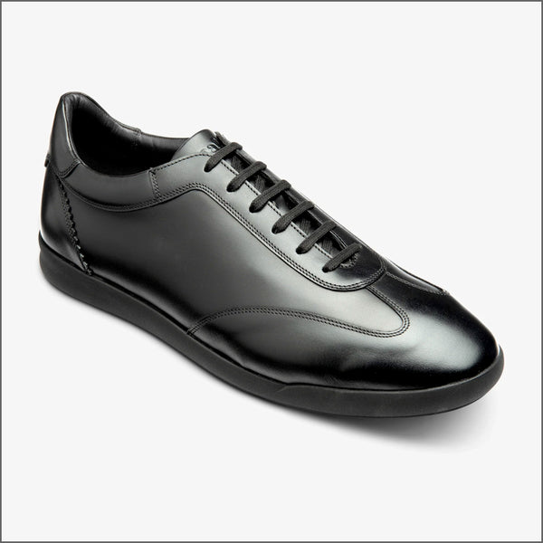 Loake Mayfair Black Calf Leather Trainer~
