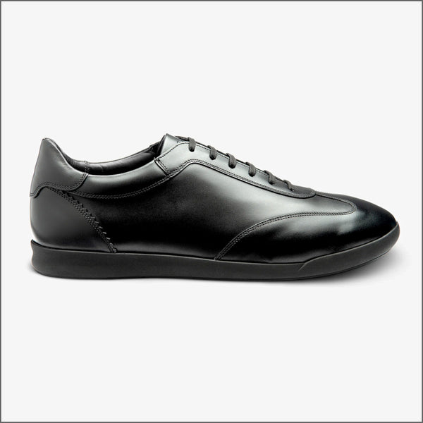 Loake Mayfair Black Calf Leather Trainer~