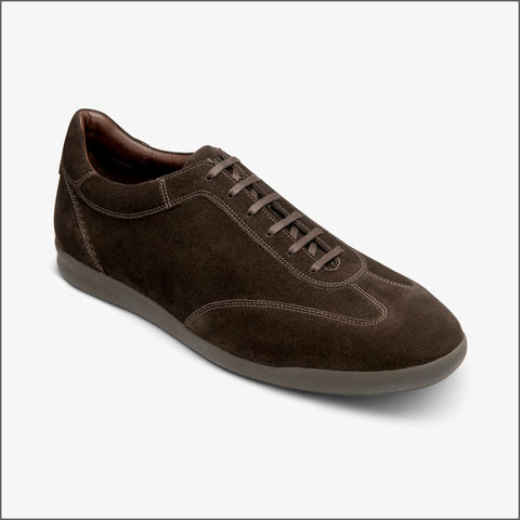 Loake Mayfair Dark Brown Suede Trainer~