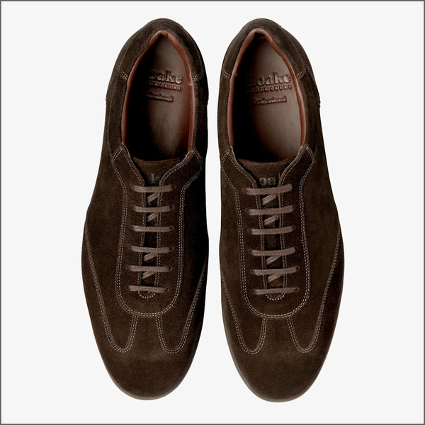 Loake Mayfair Dark Brown Suede~