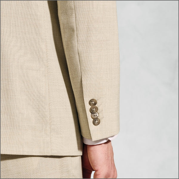 Brook Taverner McKellen McKellen Natural Linen Blend Suit - Waistcoat Optional.