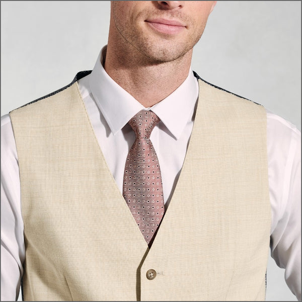 Brook Taverner McKellen McKellen Natural Linen Blend Suit Waistcoat.
