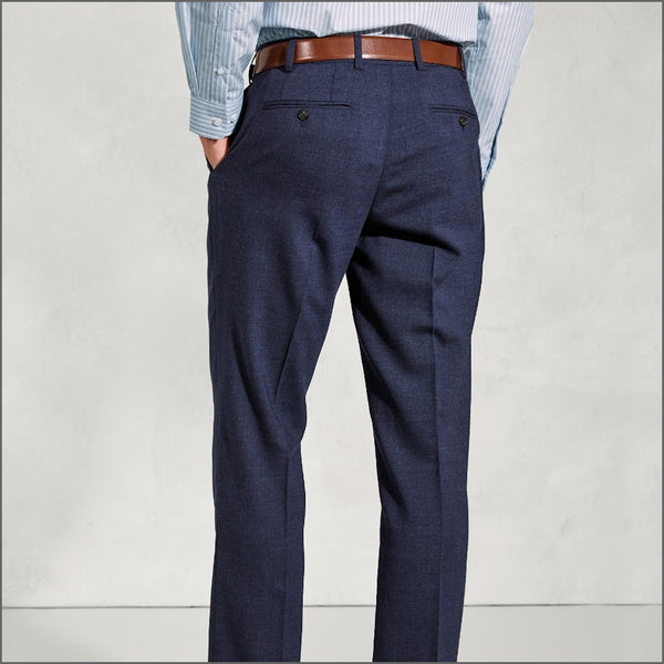 Brook Taverner McKellen Navy Linen Blend Suit - Waistcoat Optional.