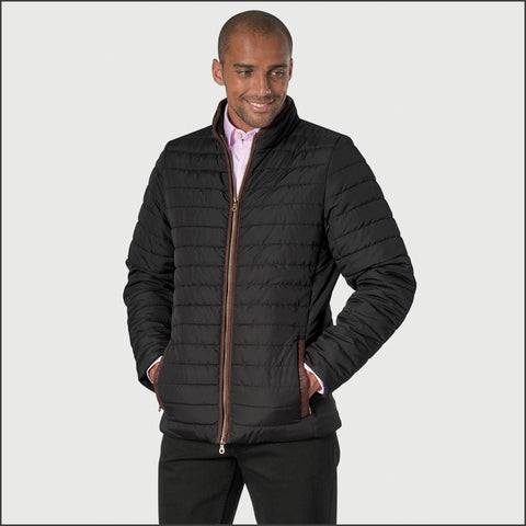 Brook Taverner Orlando Black Quilted Puffer Jacket Casual*