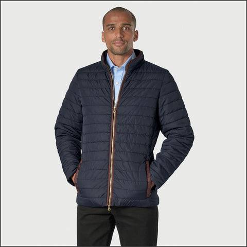 Brook Taverner Orlando Navy Quilted Puffer Jacket Casual*