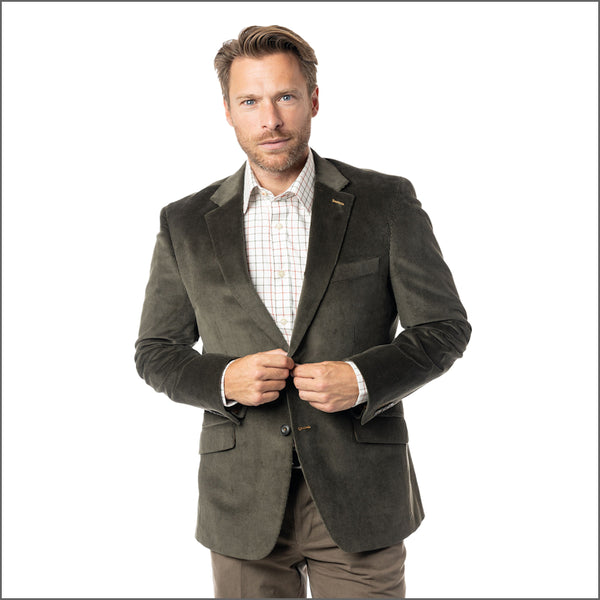 Gurteen Reigate Olive Cord Jacket,