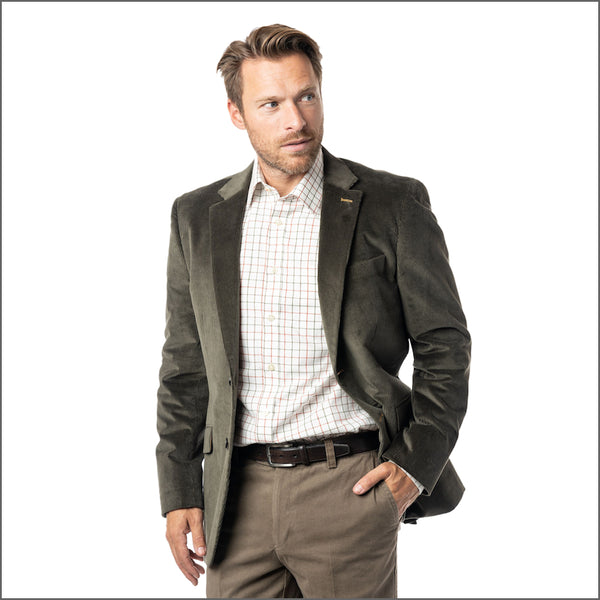 Gurteen Reigate Olive Cord Jacket,