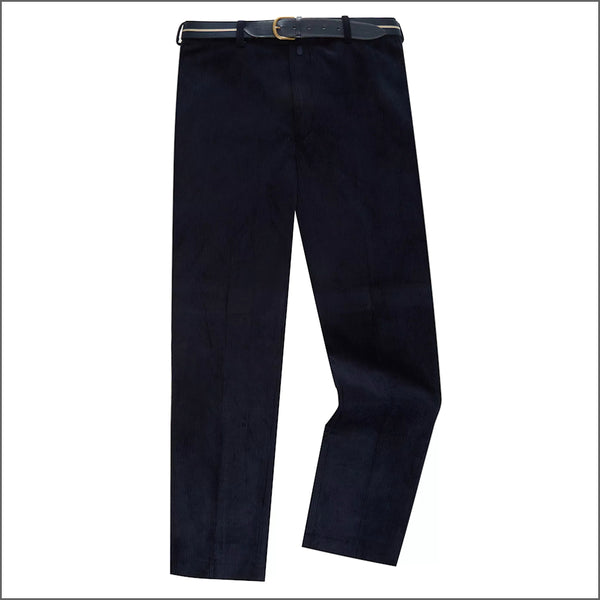 Dg's Merit Cotton Navy Corduroy Trousers*