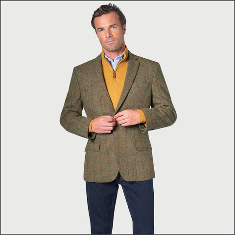 Brook Taverner Stromay Harris Tweed Jacket*