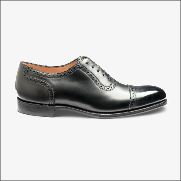 Loake Trinity Onyx Black Calf Leather~