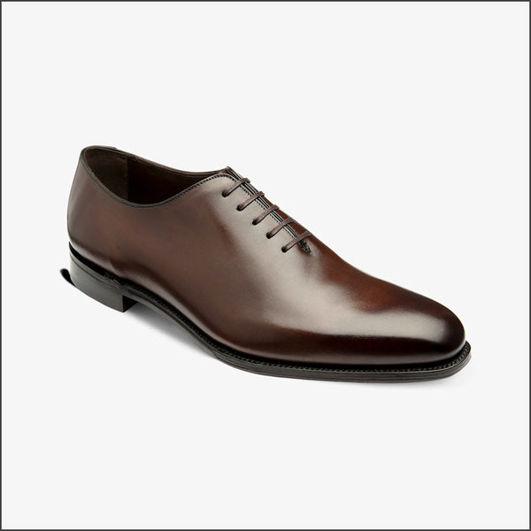 Loake Wholebury Dark Brown Leather Sole=
