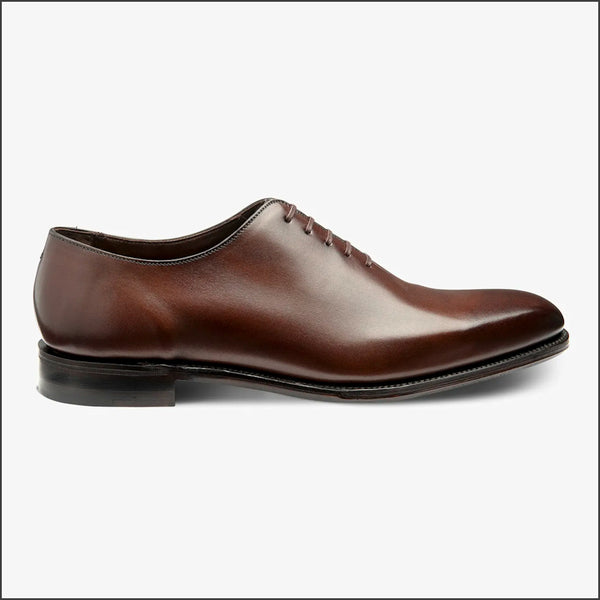 Loake Wholebury Dark Brown Leather Sole=