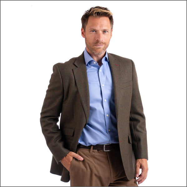 Gurteen Calver Olive Tweed Jacket,