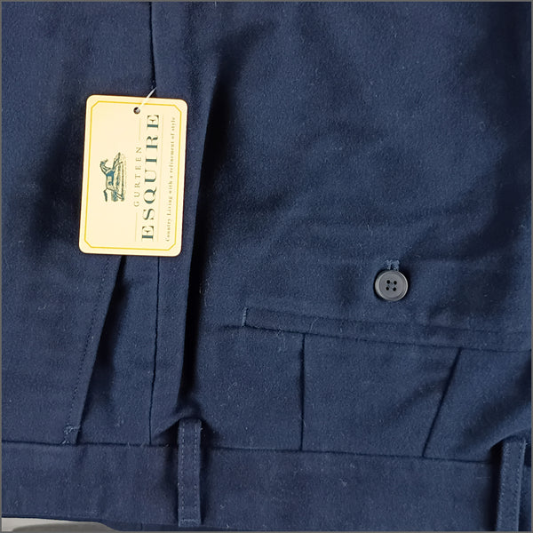 Gurteen Epsom Moleskin Navy Trouserº